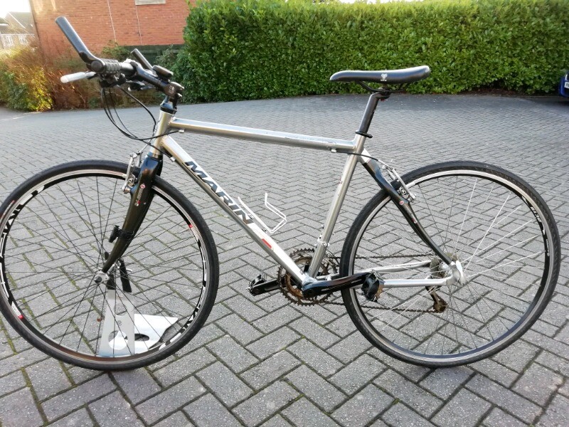 carbon fork hybrid bike